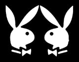 2-PLAYBOY BUNNIES L ans R Facing Vinyl Stickers/Decals