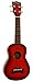 Kala MK-SD-RDBURST Makala Dolphin Soprano Ukulele - Red Burst Bundle with Gig Bag, Tuner, Austin Bazaar Instructional DVD, and Polishing Cloth