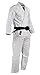 FUJI Lightweight Brazilian Style Jiu Jitsu Uniform, BJJ Uniform with Pearl Weave Fabric Jacket and Bungee Drawstrings, White, Size A1