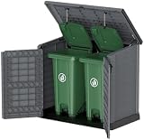 Duramax Cedargrain StoreAway 1200L Plastic Garden Storage Shed Grey view 26