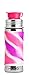 Pura Sport Mini 11oz/325ml Bottle w/Sleeve & Silicone Big Mouth Sport Top - Stainless Steel, Leak-Proof & Spill-Proof for Kids, Toddlers, Preschoolers - Pink Swirl