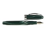 Noodler's Ink Ahab Flex Fountain Pen with Twist-Fill Piston, Stainless Steel Fine Nib, Jade (15031)