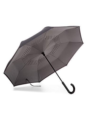 Totes Auto Reverse Close Windproof Stick Inbrella with Water Repellent Protection by totes - Used condition - US$19.23