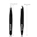 Tweezers for Ingrown Hair, ETEREAUTY Precision Slant Tweezers and Pointed Eyebrows Tweezer Set Stainless Steel Eyebrow Plucking 2 Pieces