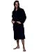 Del Rossa Mens Fleece Robe, Hooded Bathrobe