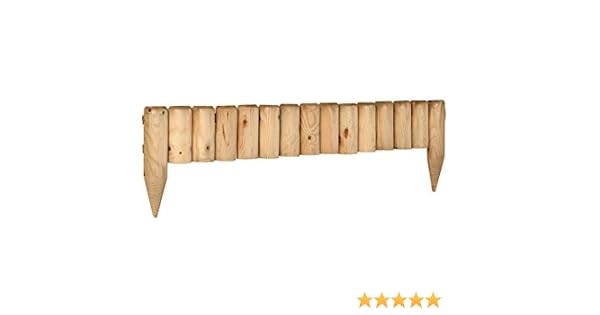 Catral 31010007 - Bordo fijo de madera tratada 15x105 cm. diam.7 ...
