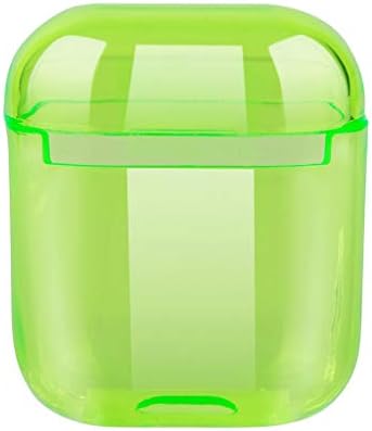 NANTE Accessories Cover Case for Airpods Compatiable with 2 and 1 Fluorescent Transparent PC Covers (C)