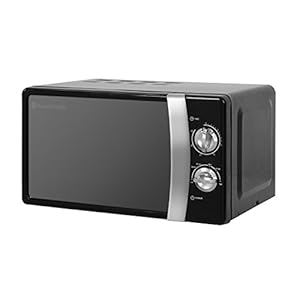 Russell Hobbs RHMM701B 17 Litre 700 W Black Solo Manual Microwave with 5 Power Levels, Ringer & Timer, Defrost Setting…