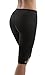Hot Shapers Women Sauna Fat Burn Capri Pants – High Waist Sweat Workout Leggings (L, Black)