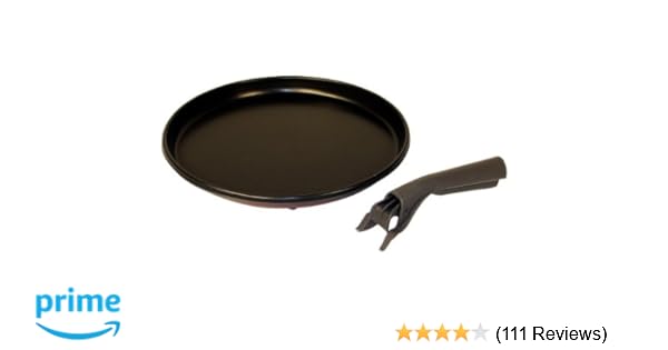 Whirlpool W10187336A Microwave Crisper Pan with Ha