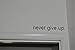GUAngqi Never Give Up Wall Decal Sticker Art Decor