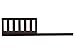 Delta Children Daybed/Toddler Guardrail Kit #555725, Dark Chocolate