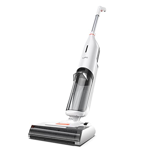 ILIFE W90 Cordless Wet Dry Vacuum Cleaner, All in One Vacuum Mop Hardwood Floor Cleaner, Lightweight One-Step Cleaning for Hard Floors and Multi-Surface