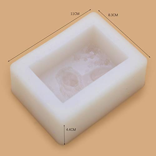 Rectangle Lion Craft Art Silicone Soap Mold Craft Molds DIY Handmade soap molds - Thumbnail 5