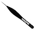 Tweezpro Stainless Steel Point Tweezers for Ingrown Hairs, Eyebrow Hairs, Facial Hairs, and Splinters Removal- Precision Tweezers, Black (Point)