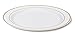 Select Settings [50 COUNT] (7.5 Inch) Gold Rim Disposable Plastic Salad/Dessert Plates