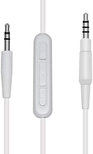 Replacement Audio Cable Cord Line for Bose SoundTrue Soundlink QC25 QC35 OE2 Headphoes with Inline Mic Remote Volume Control