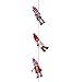Magic Cabin Santa Helpers Holiday elf Garland, 4¾ inches Tall, 6 feet L, Red Multi