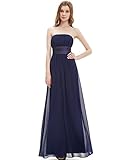 Ever Pretty Empire Waist Bowtie Strapless Evening Dress 09060