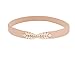 Women Leaf Shaped Interlocking Buckle 2.5cm Wide Stretch Cinch Belt
