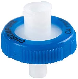 Syringe Filter, Membrane Solutions Lab Supply Filter CA,0.45 Micron Pore Size, 13mm Diameter, Pack of 10