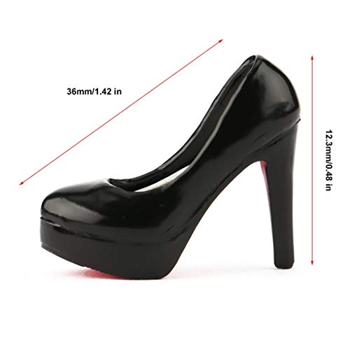 1:6 Female Women Soldier Simulation Stiletto High Heel Court Shoes Model for 12 inch Doll Toys Action Figure Dolls Accessory - Thumbnail 3