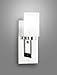 Linea di Liara Brio Polished Chrome Sconce Frosted Glass Shade Modern Sconces Wall Lighting Fixture Bathroom Wall Sconce Vanity Wall Sconce and Hallway Wall Light Fixtures, UL Listed