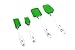 LiG Premium 4-Piece Silicone Kitchen Utensils Set - Easy Flex Heat Resistant 3-Piece Silicone Spatulas and 1 Basting Brush - Best for Kitchen Cooking & Baking(Green)