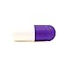 Capsuline Colored Gelatin Empty Capsules Size 00 Purple/White 1000 Count