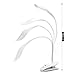 LED Desk Lamp,KOLIER Clip Light,Table Light,with 20LEDs Touch Control Bedside Reading Light,Book Light,with USB Charging Port Flexible Gooseneck Dimming Portable for Bedside(White)