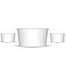 UNIQ [50 Count] White Paper Ice Cream Cups - 6 oz Disposable Dessert Bowls - Comes In Many Colors & Sizes! Frozen Dessert Supplies
