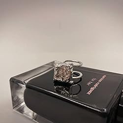 Handmade Hammered Wide Silver Ring for Women Boho