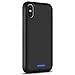 iPhone Xs Max Battery Case 6200mAh, Gasopic Extended Slim Rechargeable Battery Charger Case External Battery Pack Portable Power Bank Protective Charging Case Cover for iPhone Xs Max (6.5inch)-Black