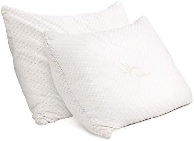 Giselle Bedding Shredded Memory Foam Pillows Bamboo Cover Cool Gel