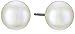 Sterling Silver White Freshwater Cultured-Pearl Button Stud Earrings (6.5-7mm)
