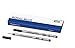 Montblanc Rollerball Refills (M) Royal Blue 124504 – Quick-Drying Pen Refills for Montblanc Rollerball and Fineliner Pens – 2 x Dark Blue Pen Cartridges