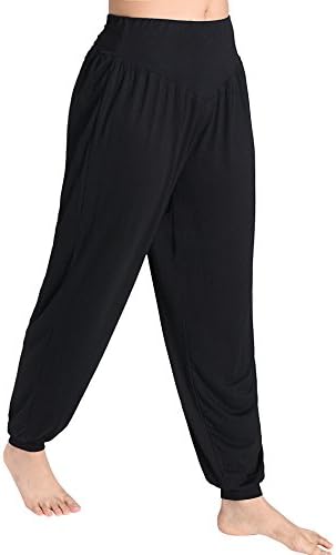 Weintee Women's Rayon Spandex Loose Yoga Harem Pants