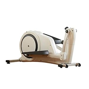 Seated Under Desk Elliptical Machine for Home Workout, Pedal Bike Cycle Motion, Bluetooth Sync, Whisper Quiet, Compact Mini Exerciser w/Adjustable Resistance & LCD (Color : White)