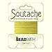 Beadsmith Soutache Braided Rayon Cord / Trim Bundle: 5 Colors, 3mm Wide, 3 Yds per color 'Pastels