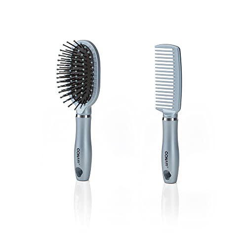 Conair Detangle & Style 2Piece MidSize Hair Brush and Comb Set