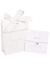 Katie Loxton A Little Follower of Christ Silver Women's Stretch Adjustable Charm Bangle Bracelet