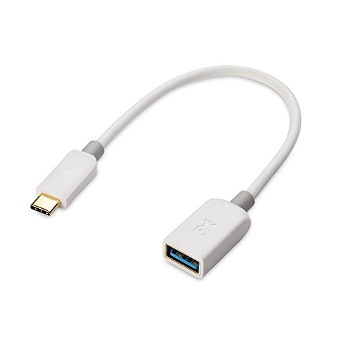 Cable Matters USB C to USB Adapter (USB to USB C Adapter, USB-C to USB 3.0 Adapter, USB C OTG) in White 6 Inches