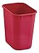 Rubbermaid Commercial Medium Wastebasket, 28 Quart - Red, 2018374