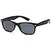 Gamma Ray Polarized UV400 Sunglasses Large - Gray Lens on Black Frame