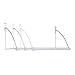 Richards Homewares Silver Epoxy Over The Door Close Valet with Hanging Bar