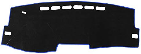 PeroFors 133.5x 51cm Polyester Non-Slip Car Dash Mat Dashboard Cover Pad for Toyota Corolla 2007-2013 - Blue