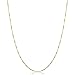 Kooljewelry 10k Yellow Gold or White Gold 0.7 mm THIN Box Chain Necklace for Women (16, 18, 20, 22, 24 or 30 inch)
