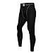 EU Men's Compression Tight Pants Base Layer Running Leggings Black Medium
