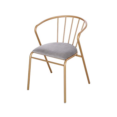 Amazon Com Dining Chairs Metallic Iron Bedroom Fashion Kitchen