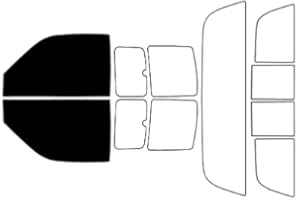 Rvinyl Window Tint Kit Compatible with Dodge Ram 1994-2001 - Front Precut Kit - 5%